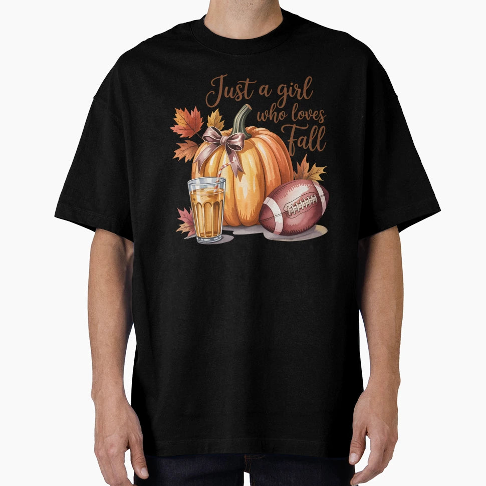 Just Who Loves Fall T-Shirt - Novelty Apparel for Adults - T-Shirt, Sweatshirt, Hoodie