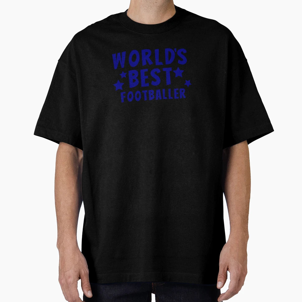 Worlds Best Footballer T-Shirt - Novelty Apparel for Adults - T-Shirt, Sweatshirt, Hoodie