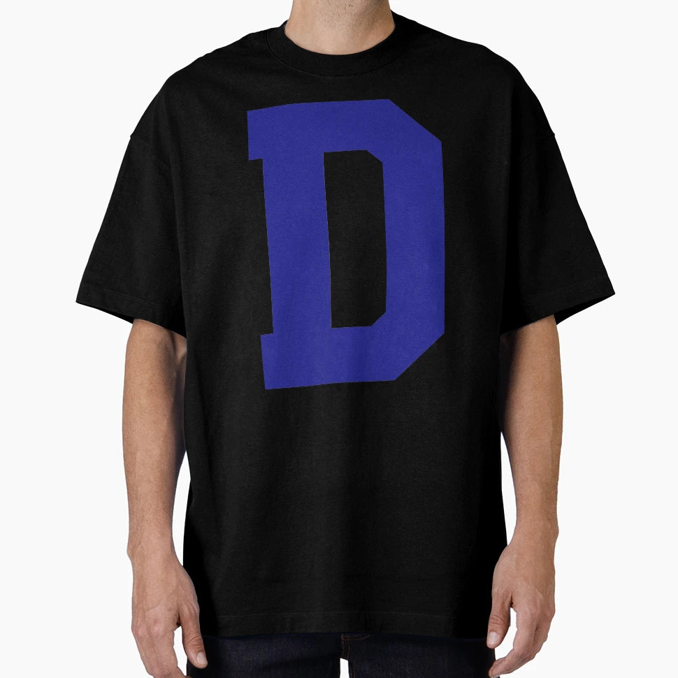 Alphabet Blue D Sports Letter D T-Shirt - Graphic Print for Adults - T-Shirt, Sweatshirt, Hoodie