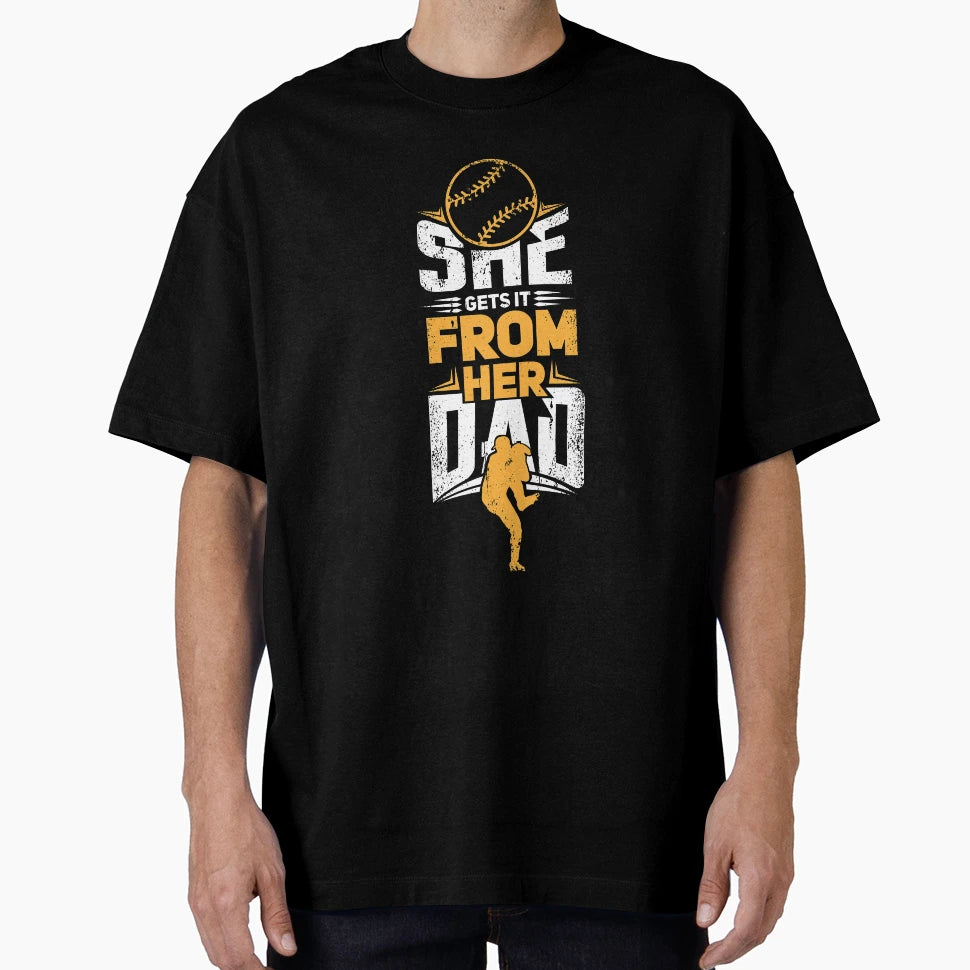 Softball Dad T-Shirt - Fun Novelty Design Men Women - T-Shirt, Sweatshirt, Hoodie