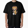 Lion Football Player T-Shirt - Aesthetic Graphic for Adults - T-Shirt, Sweatshirt, Hoodie