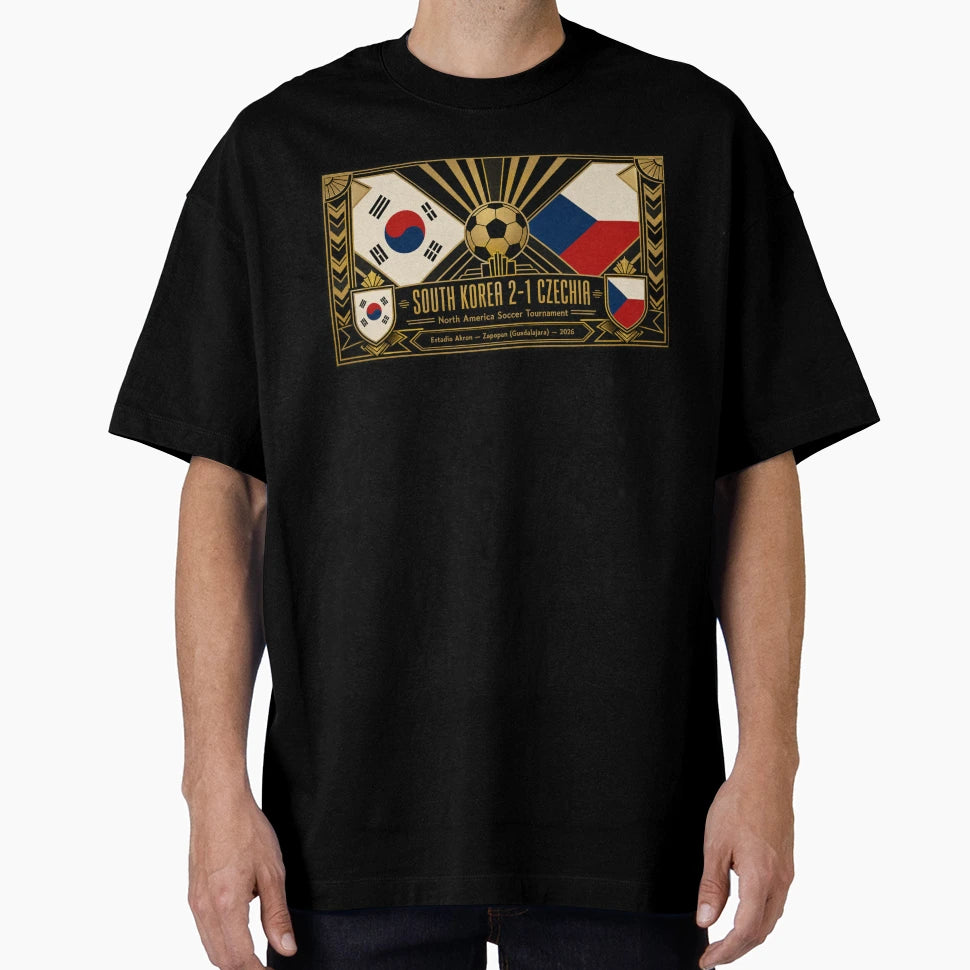 South Korea Vs Czechia Soccer Match T-Shirt - Trendy Graphic Unisex - T-Shirt, Sweatshirt, Hoodie