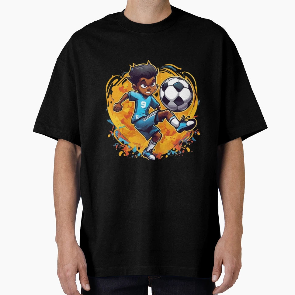 Soccer Showdown Animated Adventures T-Shirt - Aesthetic Graphic for Adults - T-Shirt, Sweatshirt, Hoodie