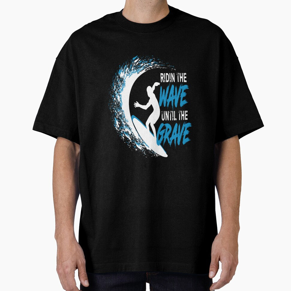 Ridin The Wave by saulmedia - Adult & Kids T-Shirts, Sweatshirts & Hoodies apparel design preview 1