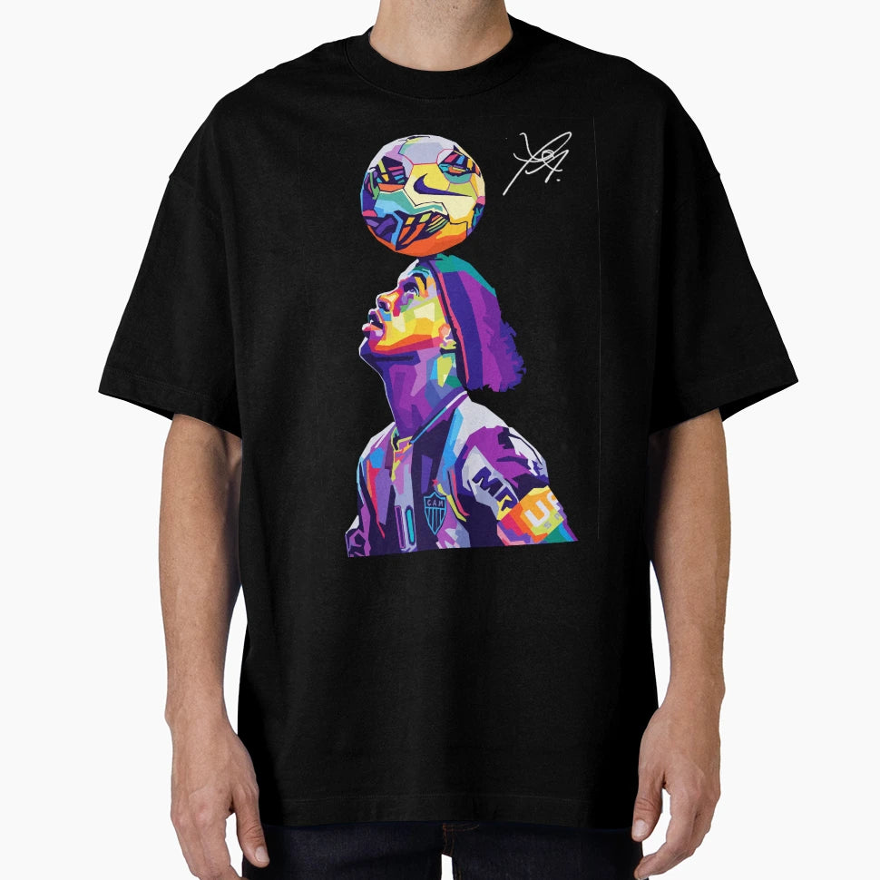 Ronaldinho Wpap Pop Art T-Shirt - Casual Everyday Wear for Adults - T-Shirt, Sweatshirt, Hoodie