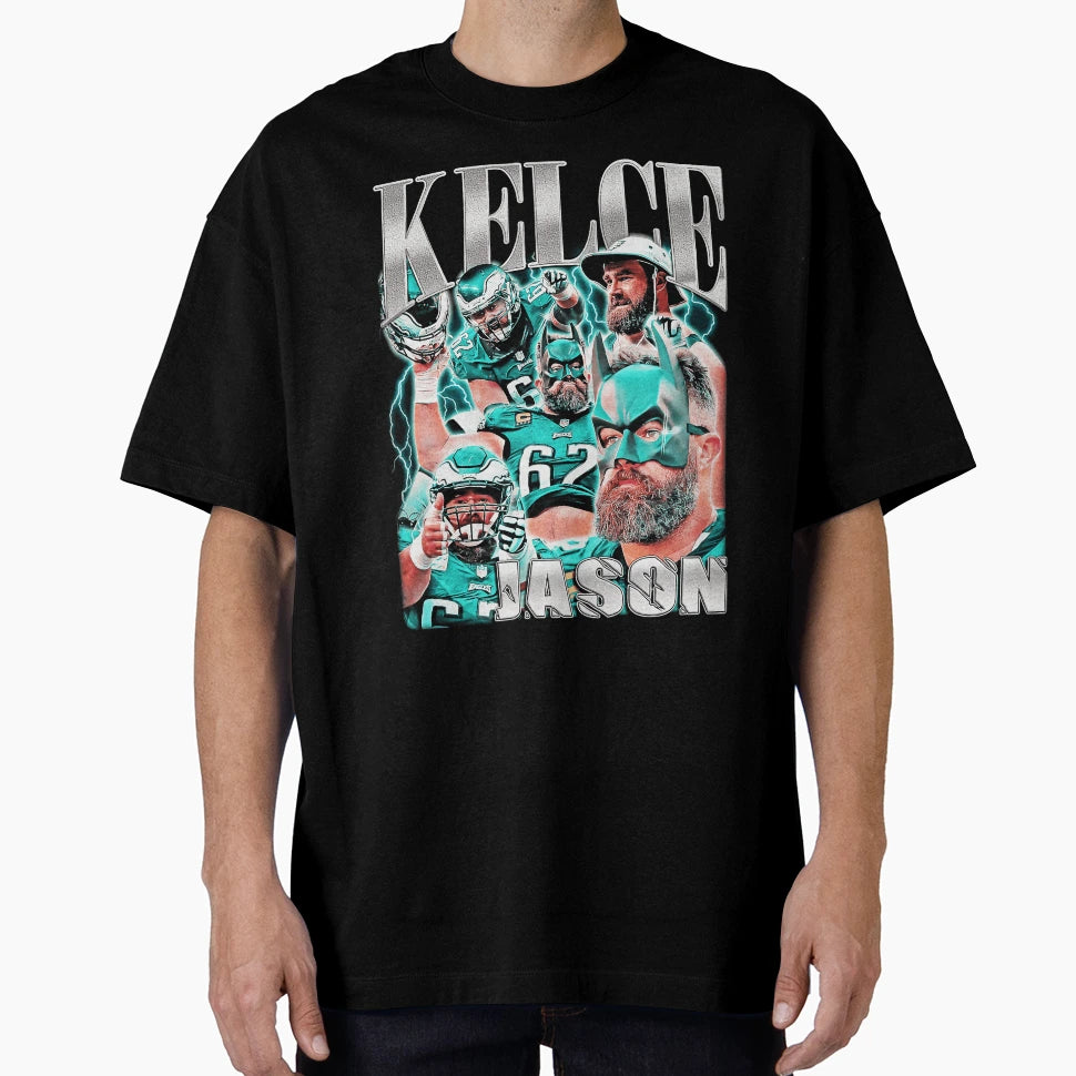 Fat Bat Kelce 90S Bootleg T-Shirt - Custom Art Print Men Women - T-Shirt, Sweatshirt, Hoodie