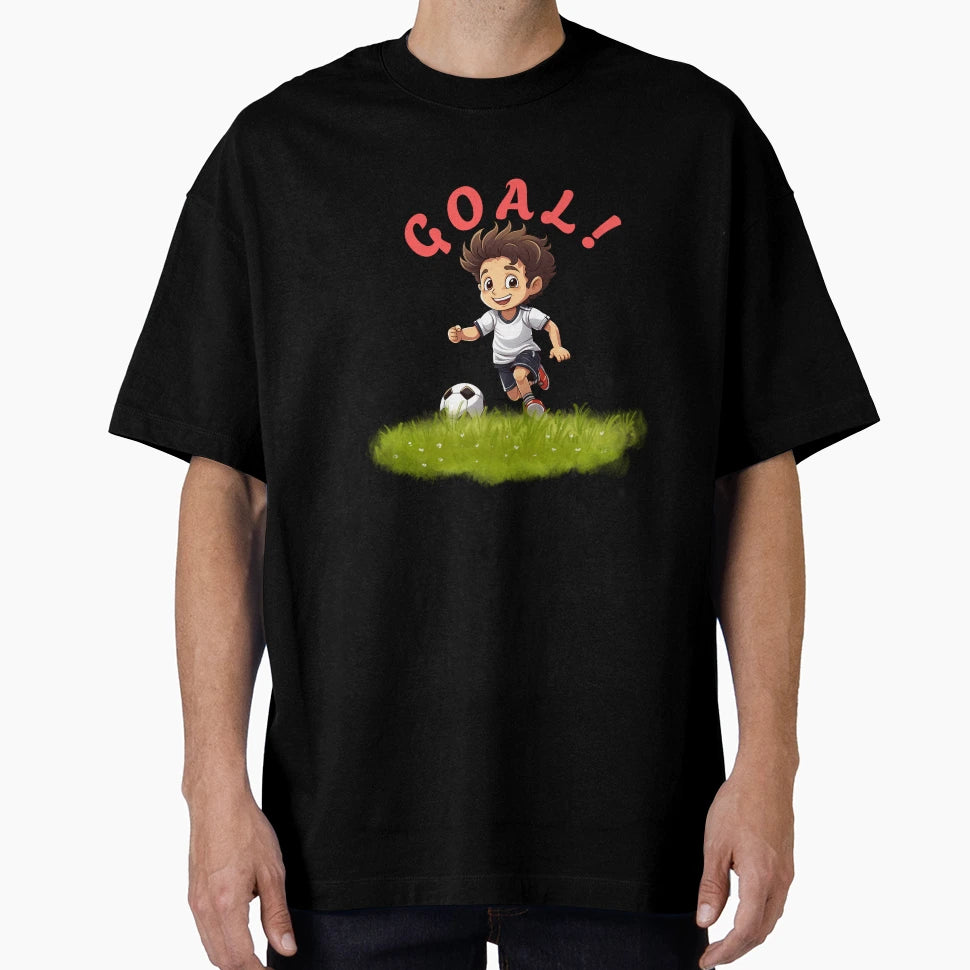 Goal Soccer Cartoon Fun Football T-Shirt - Trendy Graphic Unisex - T-Shirt, Sweatshirt, Hoodie