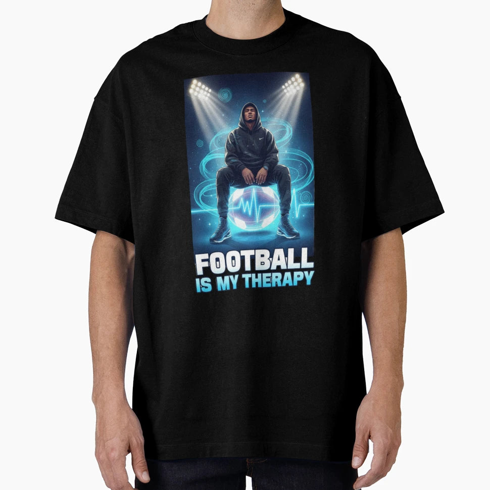Football Is My Therapy Mindset T-Shirt - Trendy Graphic Unisex - T-Shirt, Sweatshirt, Hoodie