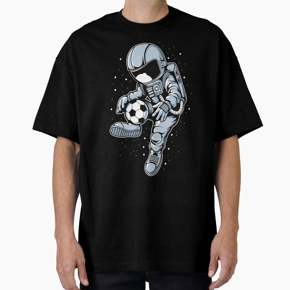 Astronaut Soccer Football Funny Outer T-Shirt - Streetwear Style Men Women - T-Shirt, Sweatshirt, Hoodie