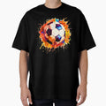 Football Watercolor T-Shirt - Trendy Graphic for Adults - T-Shirt, Sweatshirt, Hoodie