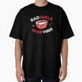 Bad girls good vibes red hot lips licking tongue by - Adult & Kids T-Shirts, Sweatshirts & Hoodies apparel design preview 1