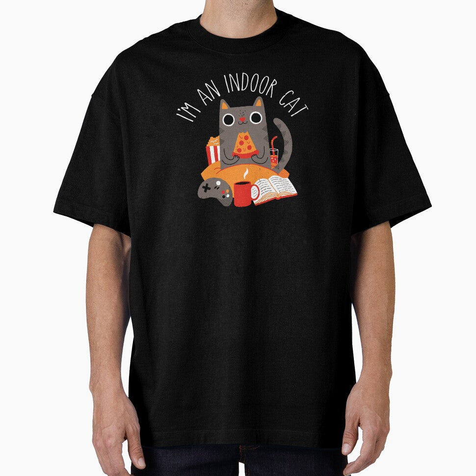Indoor Cat by DinoMike - Adult & Kids T-Shirts, Sweatshirts & Hoodies apparel design preview 1