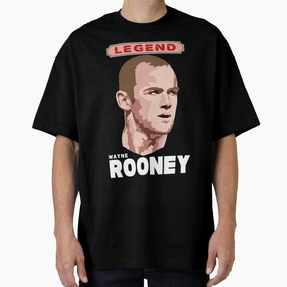 Wayne Rooney Football Legend T-Shirt - Novelty Apparel for Adults - T-Shirt, Sweatshirt, Hoodie
