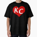 Love Kc Heart Love Kansas City Heart T-Shirt - Custom Art Print Unisex - T-Shirt, Sweatshirt, Hoodie