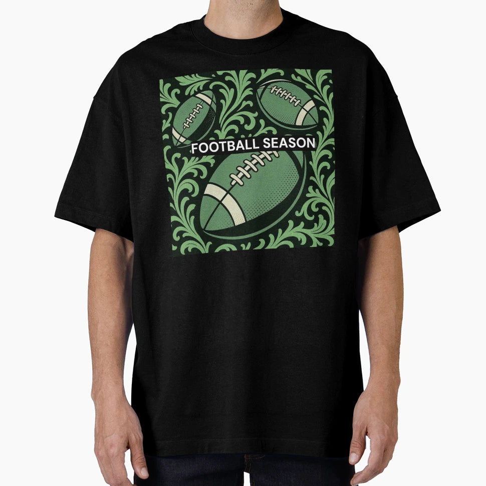 Football Season Baroque T-Shirt - Novelty Apparel Men Women - T-Shirt, Sweatshirt, Hoodie