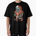 Zombie American Football Player T-Shirt - Minimalist Print Men Women - T-Shirt, Sweatshirt, Hoodie