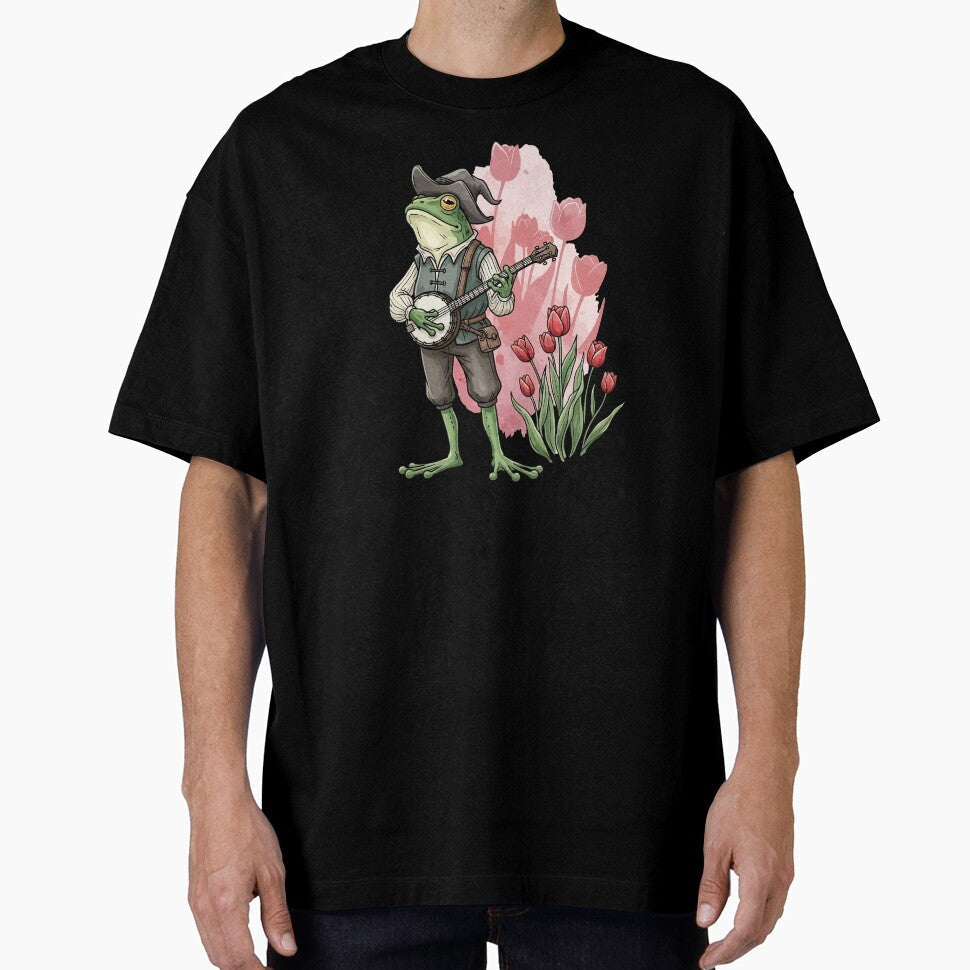 A Frog Lover's Banjo Serenade by StudioJohan - Adult & Kids T-Shirts, Sweatshirts & Hoodies apparel design preview 1