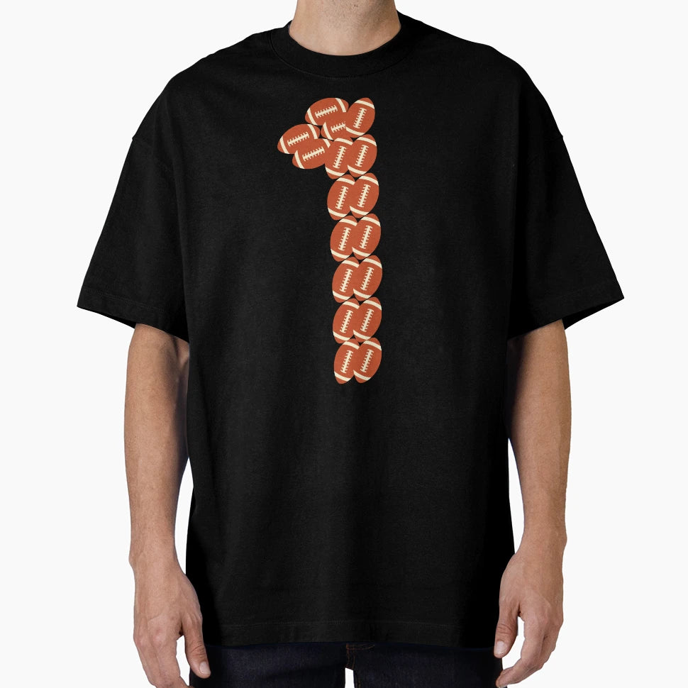 Player Number 1 One American Football Game T-Shirt - Unique Graphic Unisex - T-Shirt, Sweatshirt, Hoodie