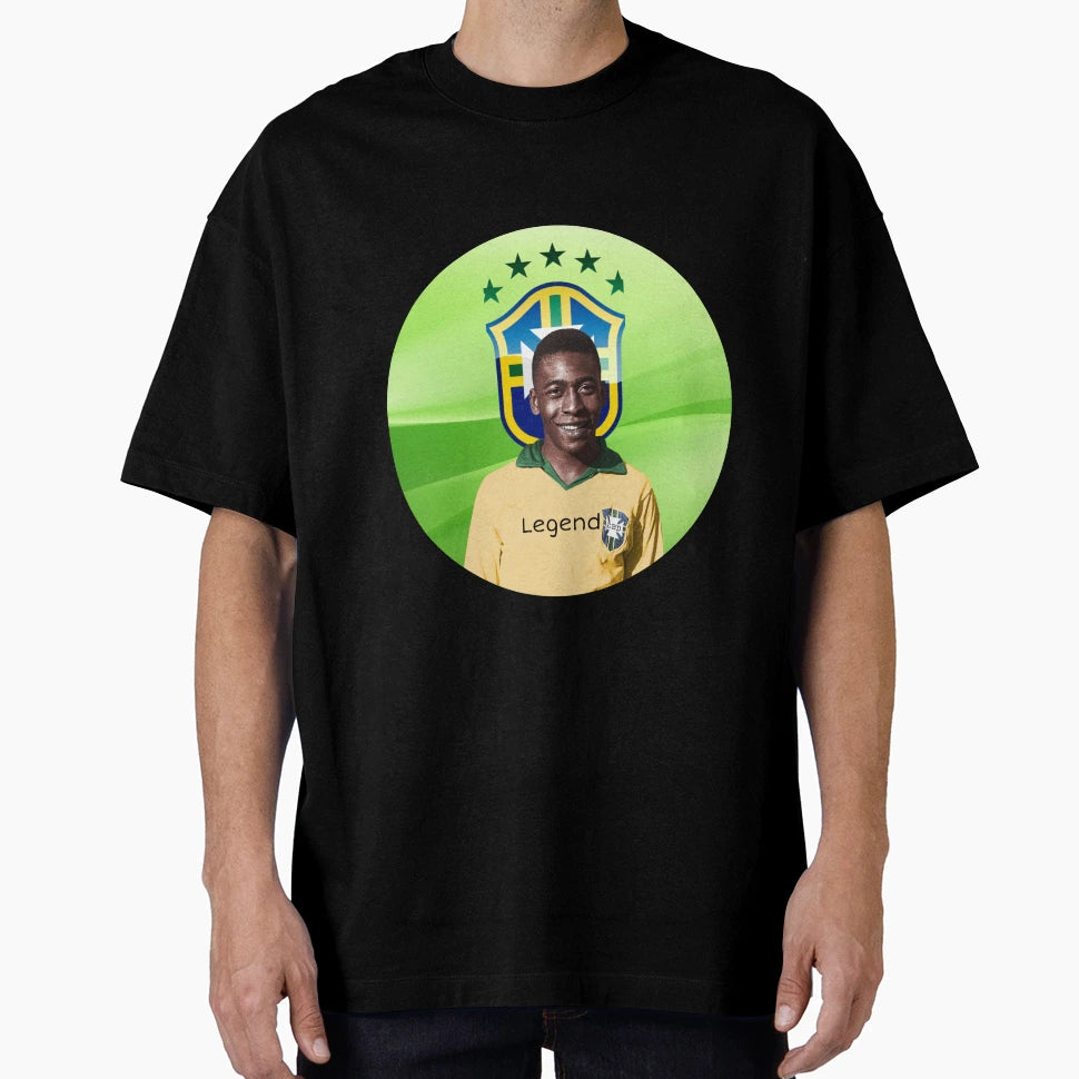 Pele Legend T-Shirt - Custom Art Print Men Women - T-Shirt, Sweatshirt, Hoodie