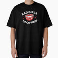 Bad girls good vibes sexy red lips licking tongue by - Adult & Kids T-Shirts, Sweatshirts & Hoodies apparel design preview 1