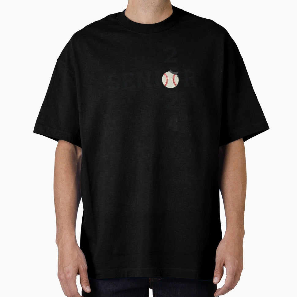 Class 2024 Senior Baseball Player T-Shirt - Minimalist Print Unisex - T-Shirt, Sweatshirt, Hoodie