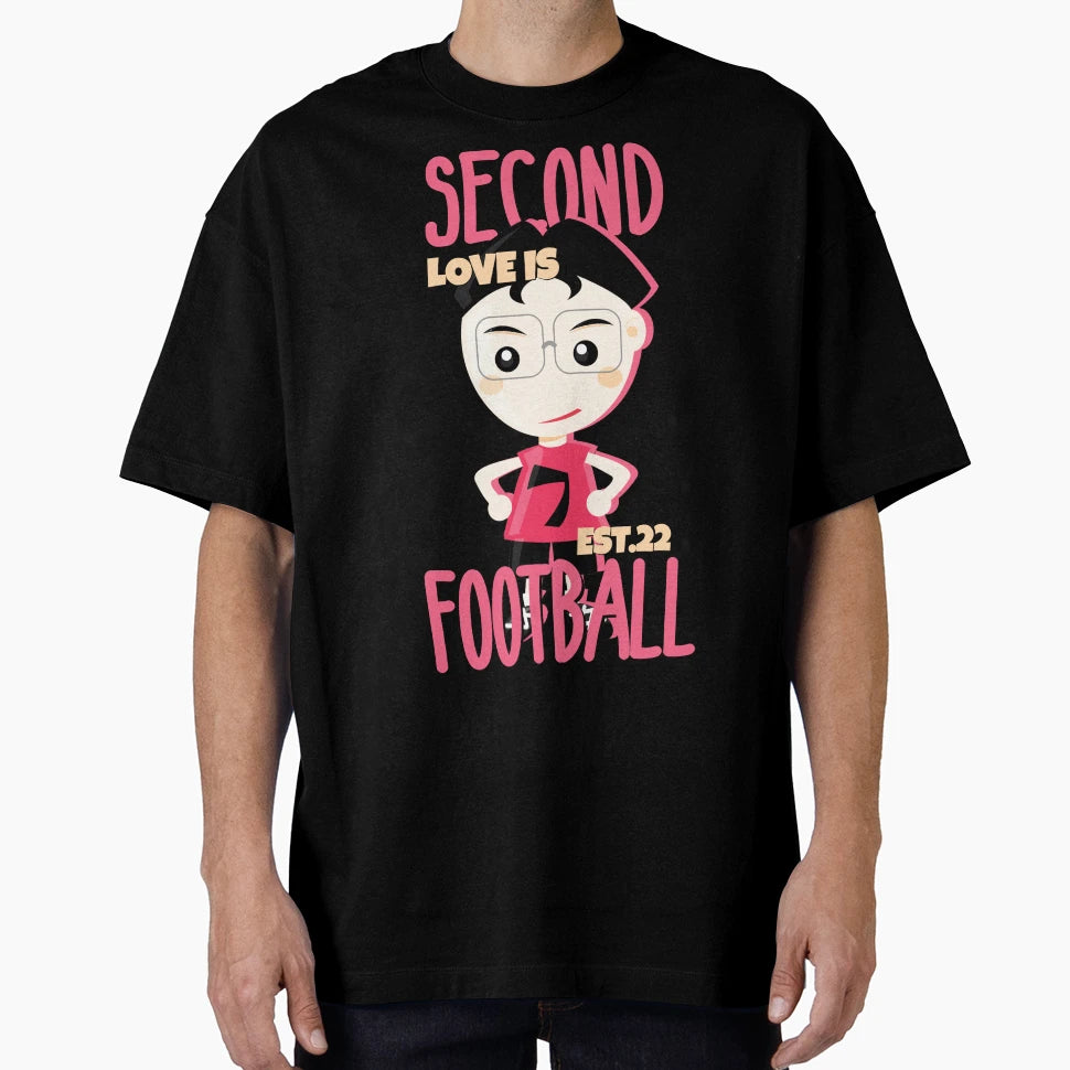 Second Love Is Footbal T-Shirt - Unique Graphic Men Women - T-Shirt, Sweatshirt, Hoodie