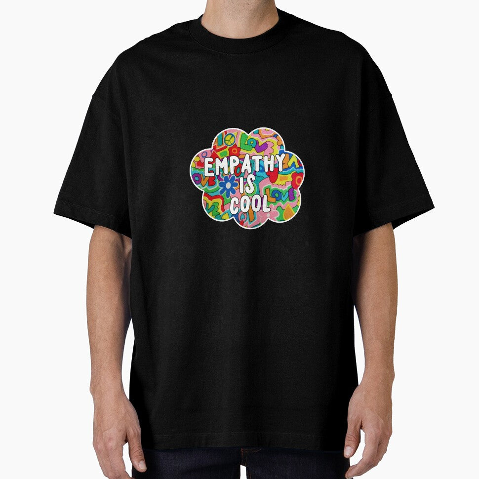 Empathy Is Cool Groovy Retro Love by kimart18 - Adult & Kids T-Shirts, Sweatshirts & Hoodies apparel design preview 1
