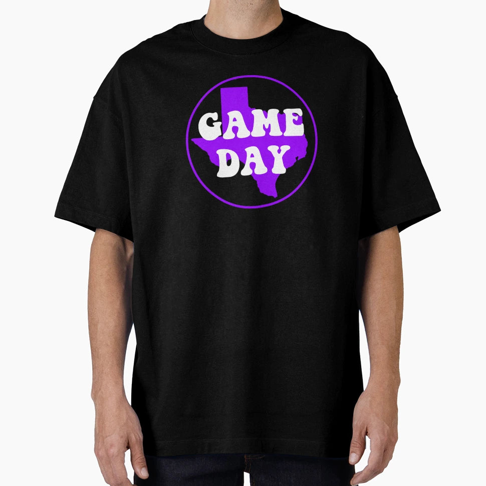 Purple Texas Game Day T-Shirt - Aesthetic Graphic for Adults - T-Shirt, Sweatshirt, Hoodie