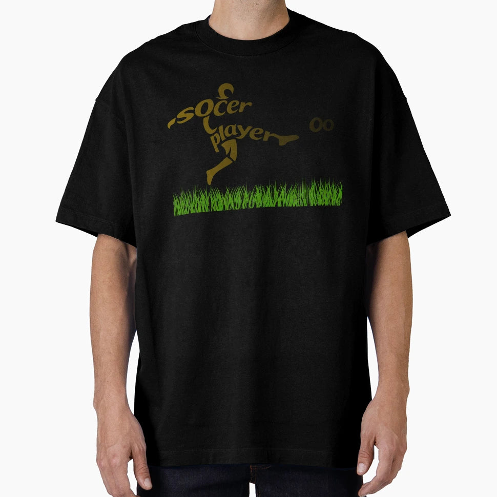 Typographic Soccer Player T-Shirt - Fun Novelty Design for Adults - T-Shirt, Sweatshirt, Hoodie