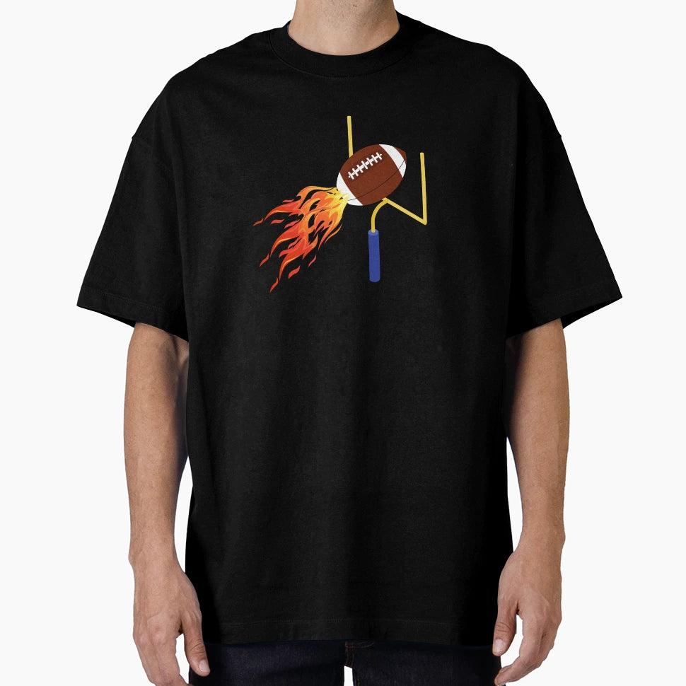 Football Fire T-Shirt - Unique Graphic for Adults - T-Shirt, Sweatshirt, Hoodie