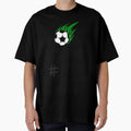Green Flame Ball Football Player T-Shirt - Streetwear Style Unisex - T-Shirt, Sweatshirt, Hoodie