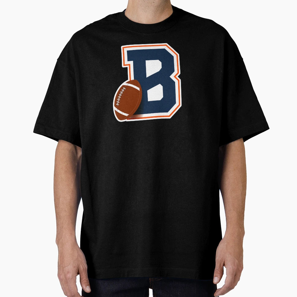 Denver Football Monogram T-Shirt - Aesthetic Graphic Men Women - T-Shirt, Sweatshirt, Hoodie