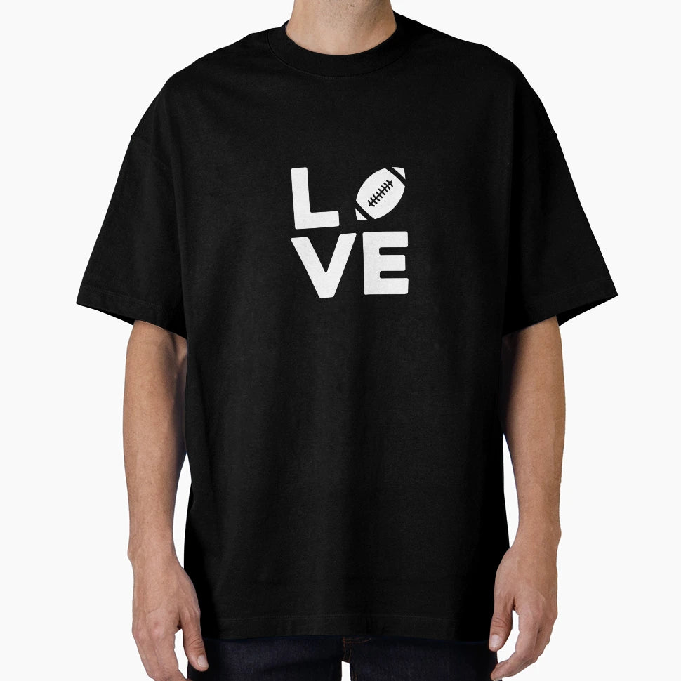 Love Football T-Shirt - Trendy Graphic Unisex - T-Shirt, Sweatshirt, Hoodie
