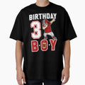 3 Three Year Birthday Football T-Shirt - Aesthetic Graphic for Adults - T-Shirt, Sweatshirt, Hoodie
