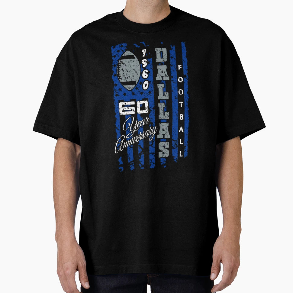 Dallas Pro Football 60 Year Anniversary T-Shirt - Novelty Apparel Men Women - T-Shirt, Sweatshirt, Hoodie