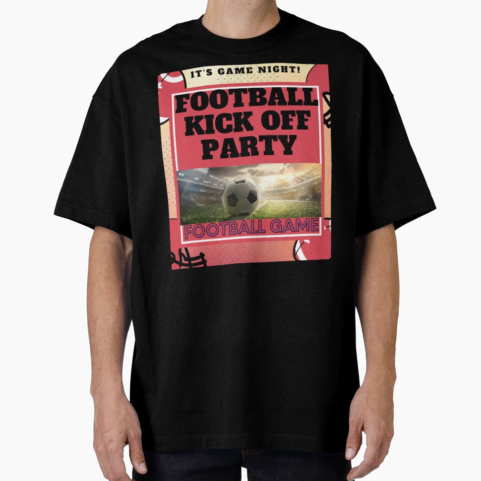 Football Game Kick Party T-Shirt - Graphic Print Unisex - T-Shirt, Sweatshirt, Hoodie