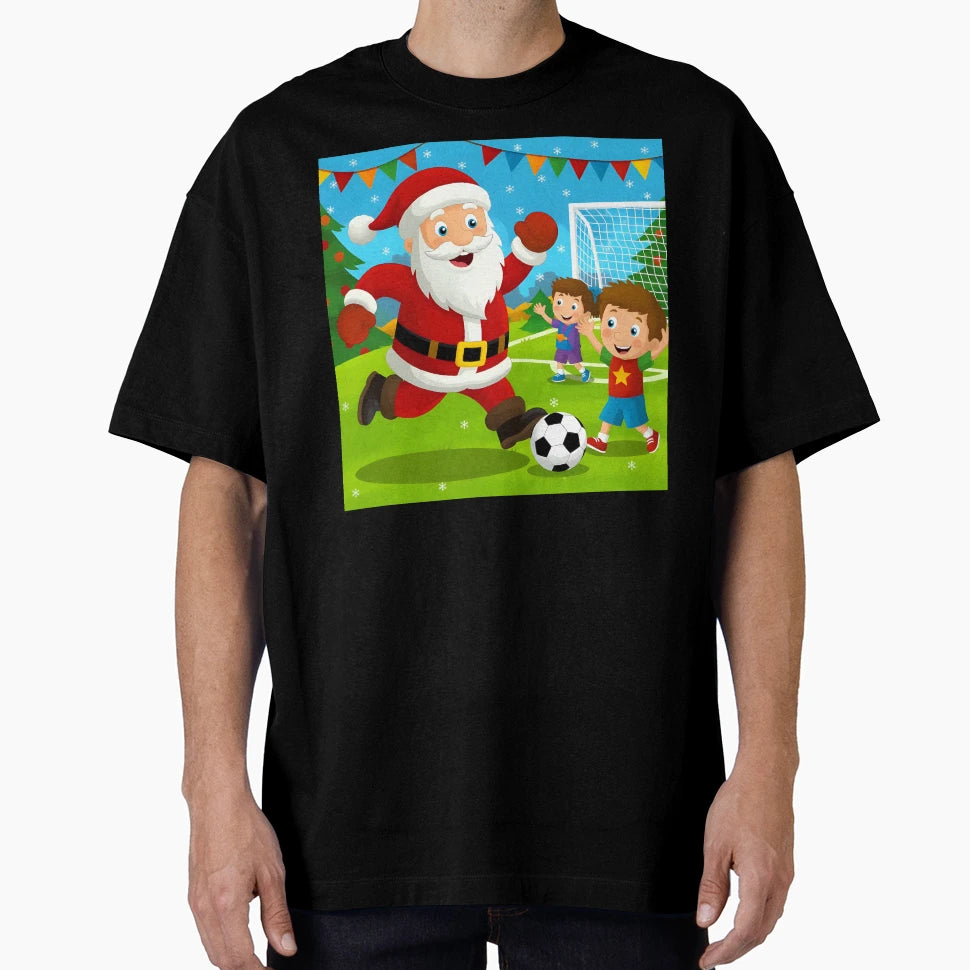 Soccer Santa Football T-Shirt - Unique Graphic Men Women - T-Shirt, Sweatshirt, Hoodie