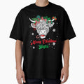 Mooey Christmas Heifers Rustic Cow Holiday Scene by - Adult & Kids T-Shirts, Sweatshirts & Hoodies apparel design preview 1