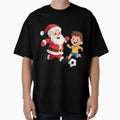 Santa Playing Soccer Football T-Shirt - Streetwear Style Men Women - T-Shirt, Sweatshirt, Hoodie
