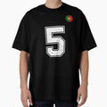 Portugal Soccer Number 5 Vintage Sports Fan by - Adult & Kids T-Shirts, Sweatshirts & Hoodies apparel design preview 1