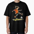 Little Playing Soccer T-Shirt - Aesthetic Graphic for Adults - T-Shirt, Sweatshirt, Hoodie