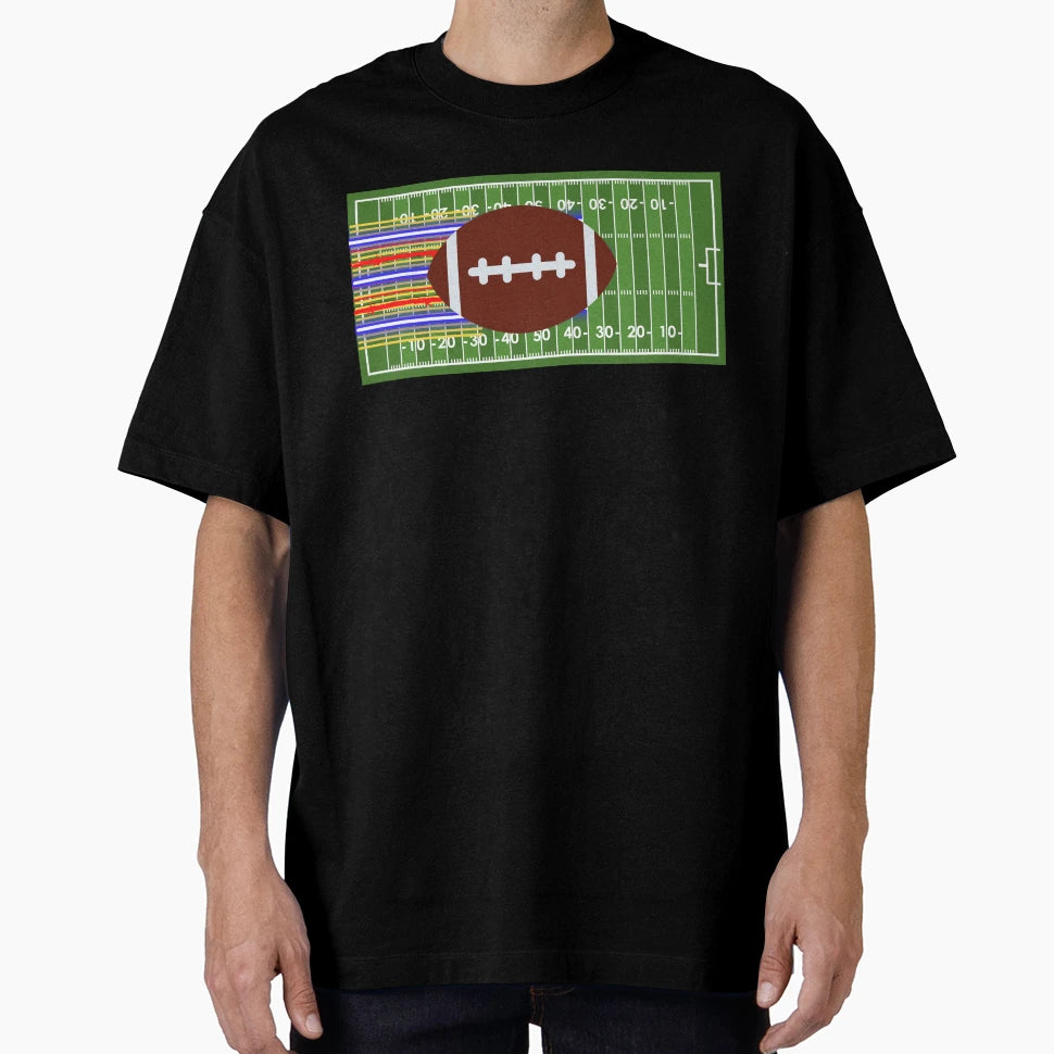 Football Thrown T-Shirt - Custom Art Print for Adults - T-Shirt, Sweatshirt, Hoodie