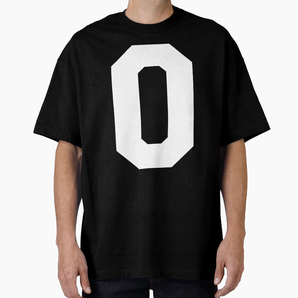 Alphabet White O Sports Letter O T-Shirt - Unique Graphic for Adults - T-Shirt, Sweatshirt, Hoodie