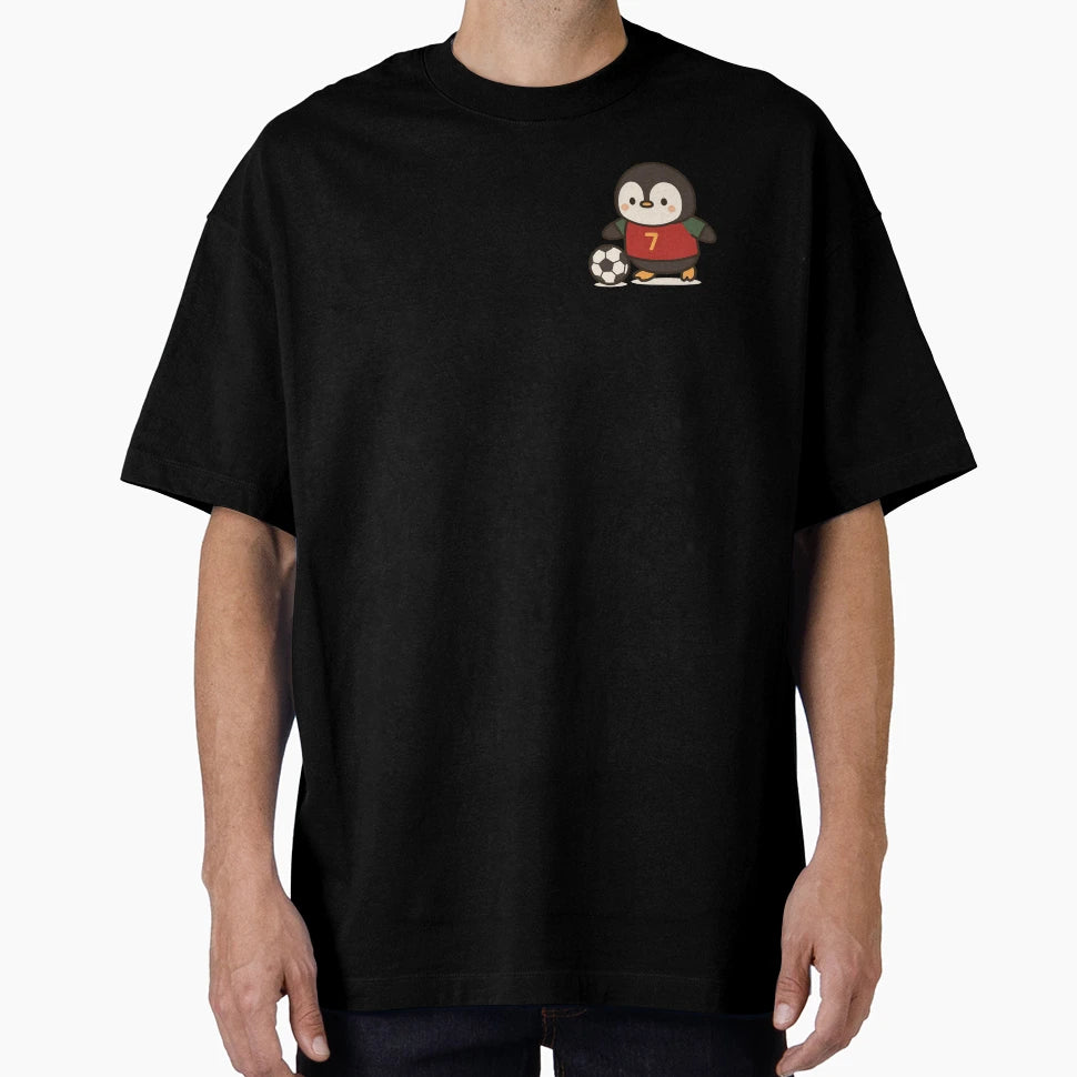 Penguin Football Kawaii T-Shirt - Trendy Graphic Men Women - T-Shirt, Sweatshirt, Hoodie