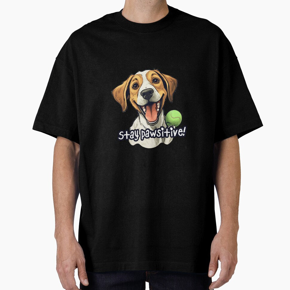 Stay pawsitive dog by giosav - Adult & Kids T-Shirts, Sweatshirts & Hoodies apparel design preview 1