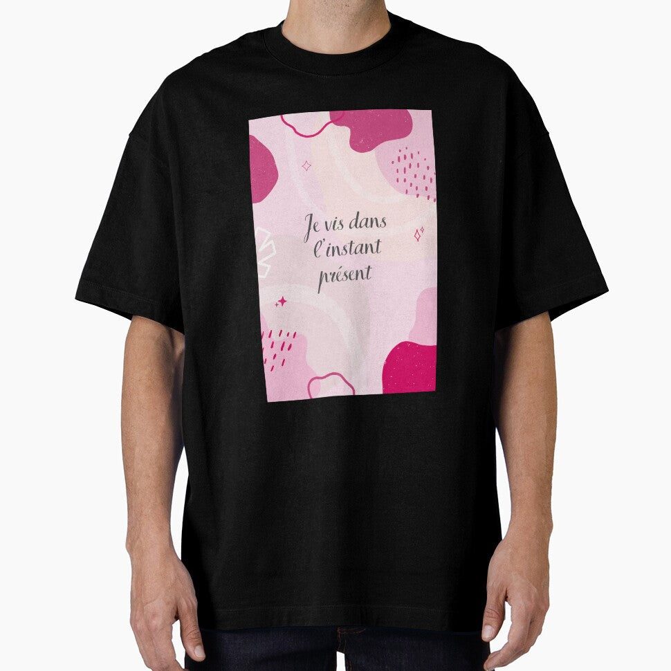 I live in the moment, positive affirmation by - Adult & Kids T-Shirts, Sweatshirts & Hoodies apparel design preview 1