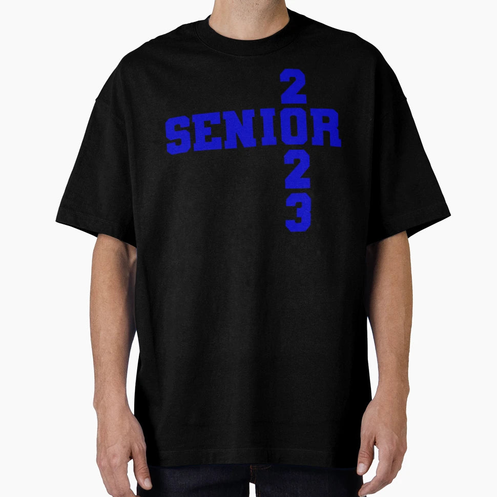 Seniors Class 2023 Blue Color T-Shirt - Fun Novelty Design Men Women - T-Shirt, Sweatshirt, Hoodie