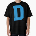 Alphabet Blue D Sports Letter D T-Shirt - Graphic Print Unisex - T-Shirt, Sweatshirt, Hoodie
