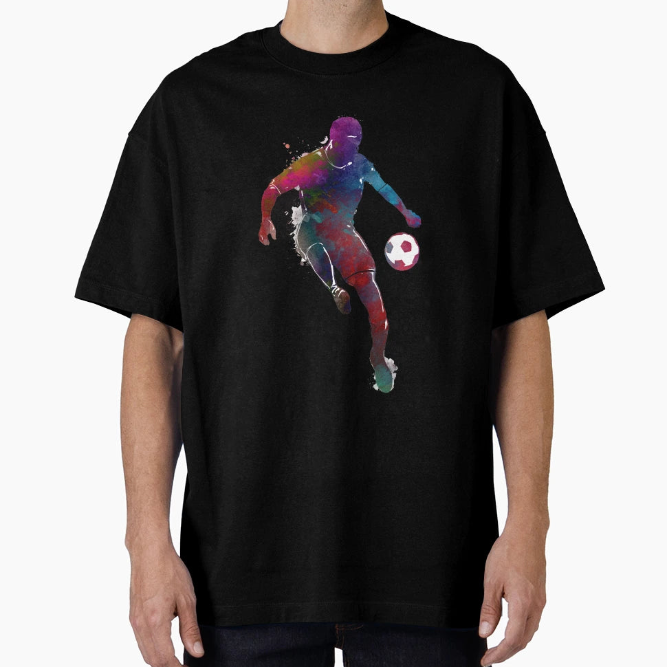 Football Player Sport Art Football Soccer T-Shirt - Unique Graphic Unisex - T-Shirt, Sweatshirt, Hoodie