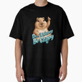 Cute Capybara Don't Worry Be Cappy by MaateoDesign - Adult & Kids T-Shirts, Sweatshirts & Hoodies apparel design preview 1